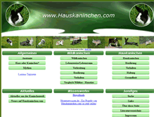 Tablet Screenshot of hauskaninchen.com